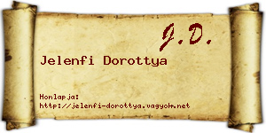 Jelenfi Dorottya névjegykártya